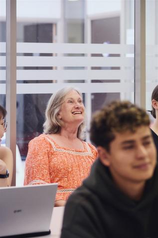Étudiante Sénior dans une école de FLE à Lyon