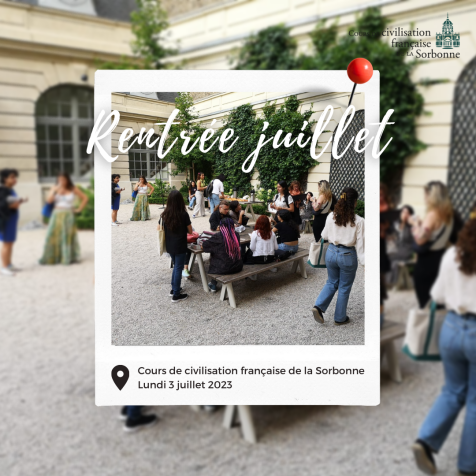 Rentrée Juillet 2023 Rentrée Juillet 2023